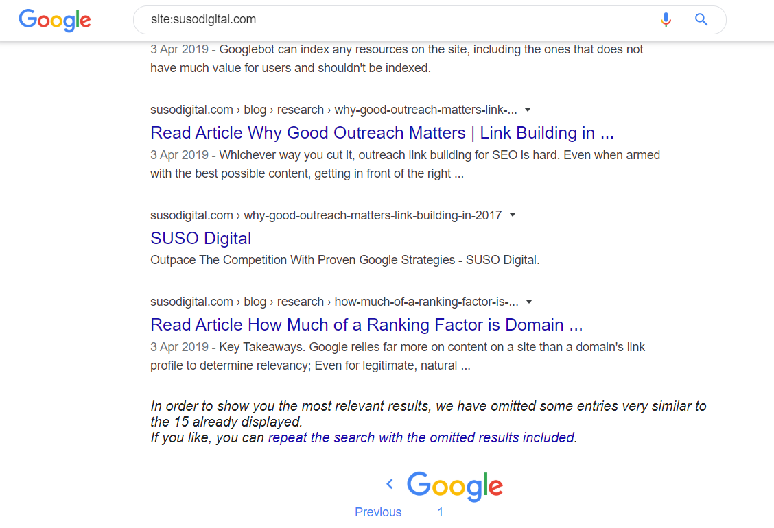 Google site: operator
