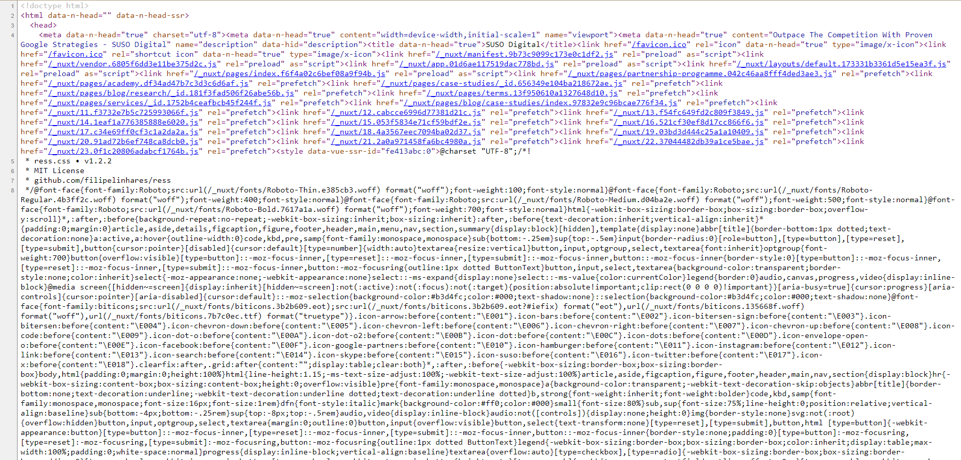 susodigital.com website source code