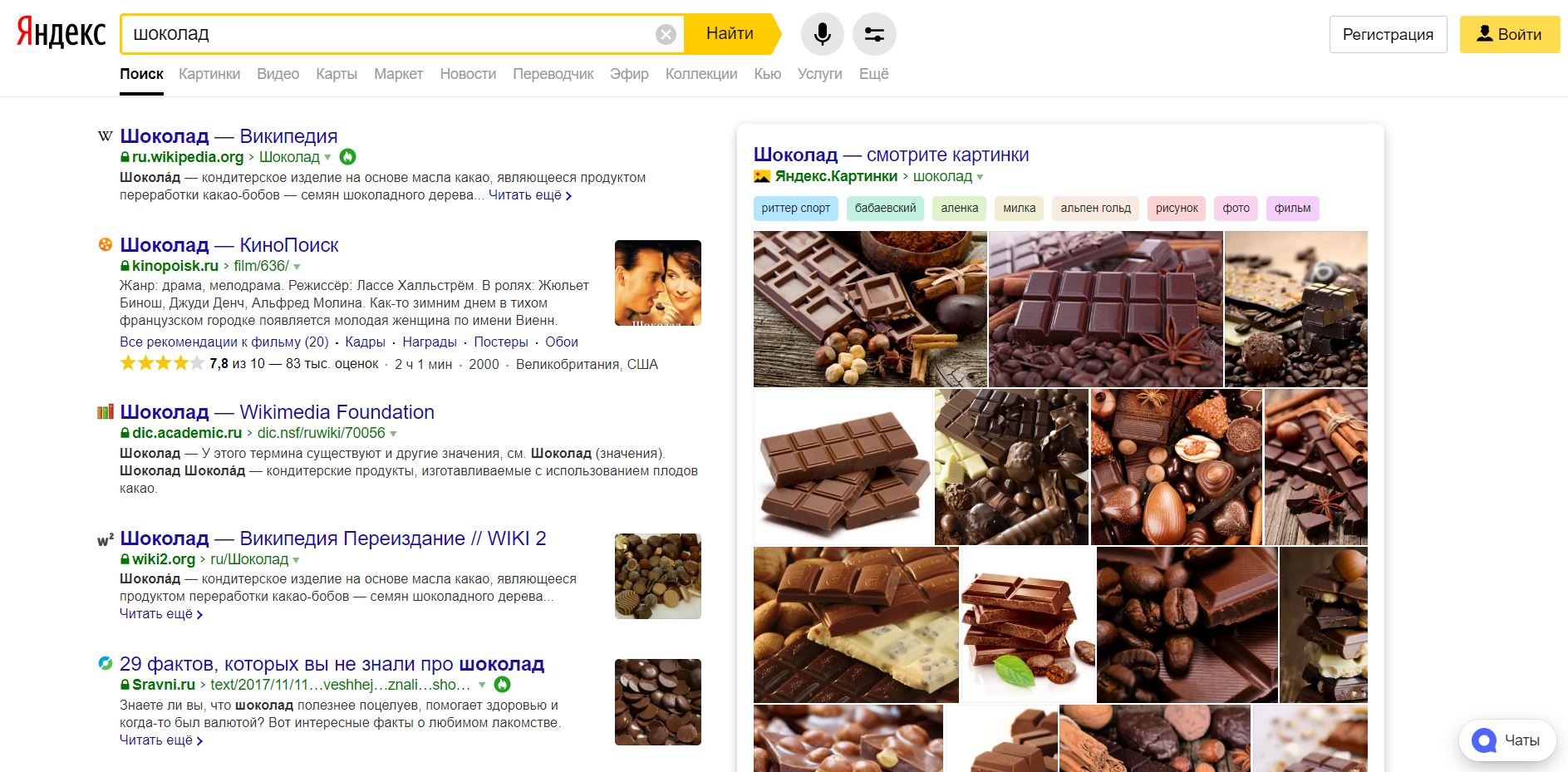 Yandex SERP
