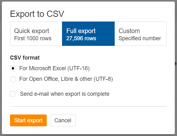 FKR - PKA - step 4 - Starting export