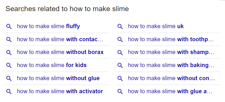 Google related queries